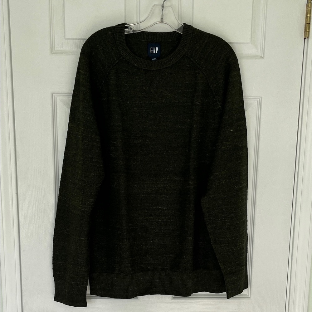 GAP Men's Forest Green Crewneck Sweater